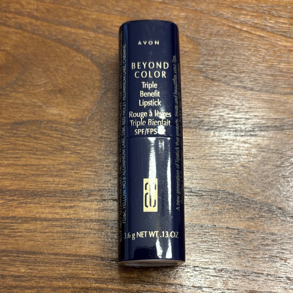 Avon Beyond Color Triple Benefit Lipcolor SPF 12 Rose Marble NOS Sealed